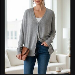 Bianco&blu Cozy Women's Gray Cardigan